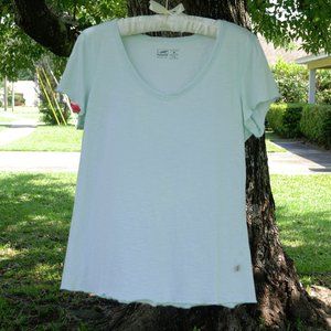 Horny Toad Mint Green V-Neck T-Shirt Size L